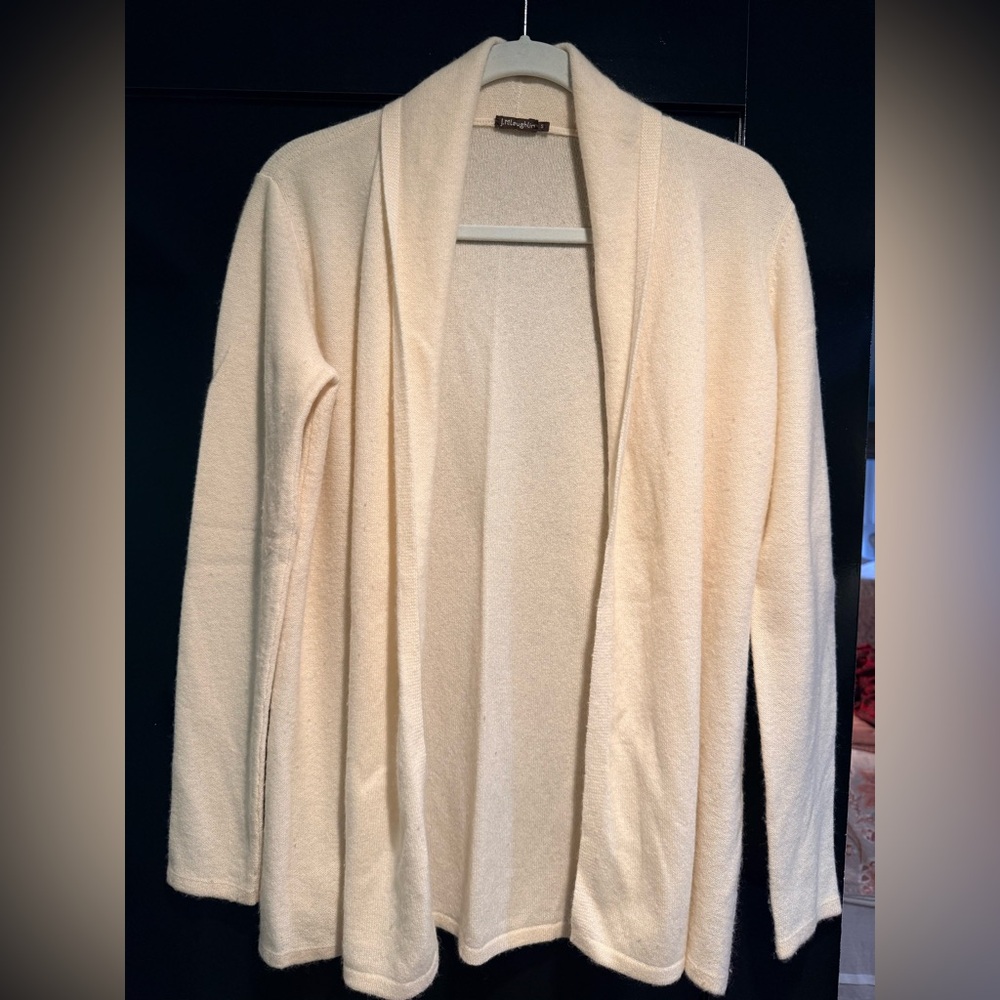 J. McLaughlin Cream Cashmere Sweater